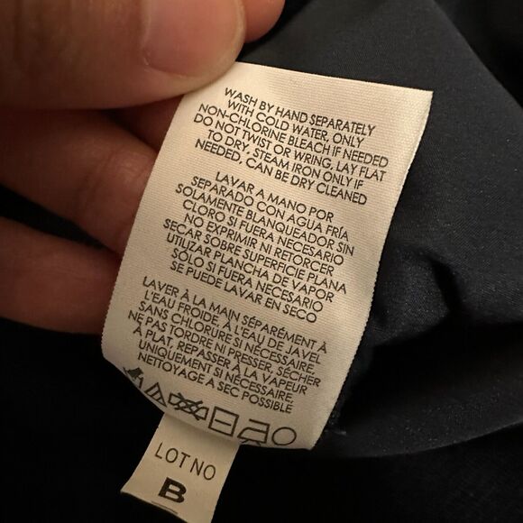 CABI Lido Skirt Navy Blue Tiered Straight Pencil Stretch Work Office - Picture 10 of 11